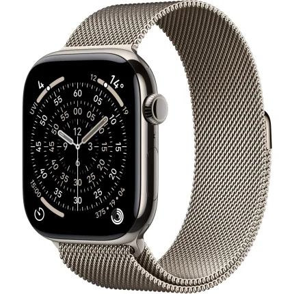 Apple Watch Series 11 Natural Titanium Case 46MM GPS + Cellular with Natural Milanese Loop