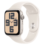 Apple Watch SE 2022 GPS 44MM Starlight Aluminum Case with Starlight Sport Band
