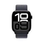 Apple Watch Series 10 GPS 46MM Jet Black Aluminum Case with Black Sport Loop - Image 2