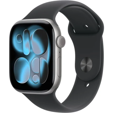 Apple Watch Series 11 GPS 42MM Space Gray Aluminum Case with Stone Gray Sport Band