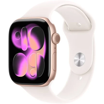 Apple Watch Series 11 GPS 42MM Rose Gold Aluminum Case with Light Blush Sport Band