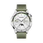 HUAWEI Watch GT 4 stainless steel frame with green woven strap 46mm - Image 2